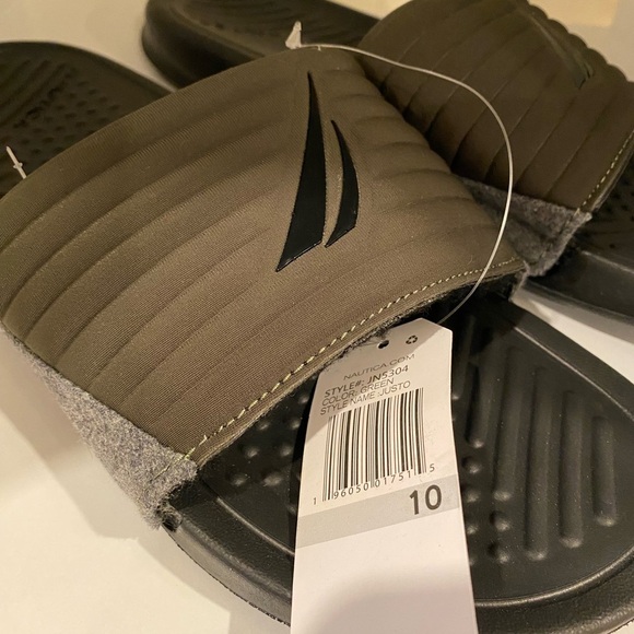 Nautica Justo Green Slides Men's Shoes Size 10 - Picture 4 of 5